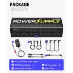products donner dp 01 guitar power supply 10 isolated dc output for 9v 12v 18v effect pedal a156033