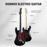 products donner dst 200 solid body electric guitar for beginner single coil split system bonus bag cable and strap a166939