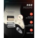 products donner dst 400d solid alder body electric guitar single coil with bag cable strap a151736