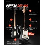 products donner dst 400d solid alder body electric guitar single coil with bag cable strap a151737