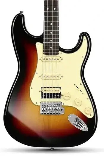 Donner DST 600 6 String Electric Guitar with HSS Pickup, Sunburst