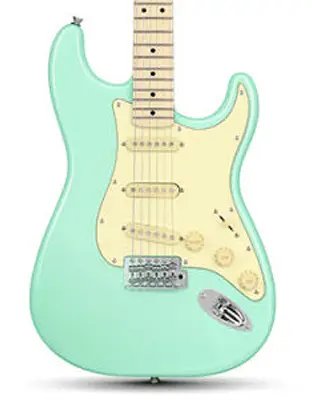 Donner DST 600 6 String Electric Guitar with SSS Pickup, Surt Green