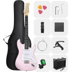 products donner dst 80 classic sss pickup electric guitar complete shell pink a156638