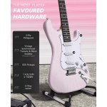 products donner dst 80 classic sss pickup electric guitar complete shell pink a156639