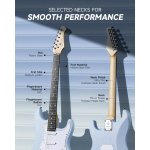 products donner dst 80 classic sss pickup electric guitar complete sonic blue a156618