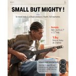 products donner hush i portable ultra light black and silent acoustic electric guitar with gig bag a151635