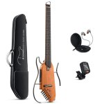 products donner hush i portable ultra light mahogany body and silent acoustic electric guitar a166557
