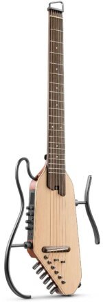 Donner HUSH I PRO Acoustic Electric Travel Guitar Kit with Sound Effects, Natural