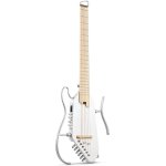products donner hush i pro acoustic electric travel guitar kit with sound effects white a151664