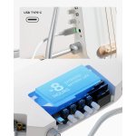products donner hush i pro acoustic electric travel guitar kit with sound effects white a151665
