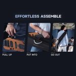 products donner hush x electric guitar headless kit for travel natural a166683