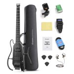 products donner hush x pro travel guitar headless versatile preset black a166137