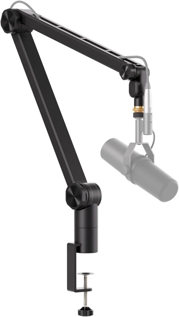 Donner MS 1 Adjustable Tube Style Mic Stand Boom Arm for Radio, Podcasting and Gaming