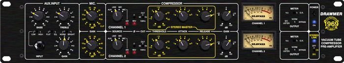 Drawmer 1969 Mercenary Edition Mic Pre Amp Tube Compressor