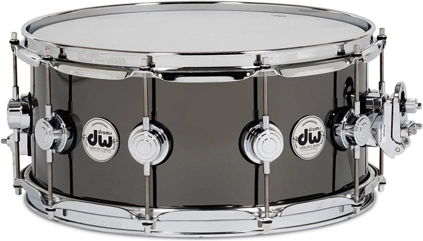 DW Collector's DRVB0814SVC 14"x8" with 1mm Black Nickel Over Brass Snare Drum