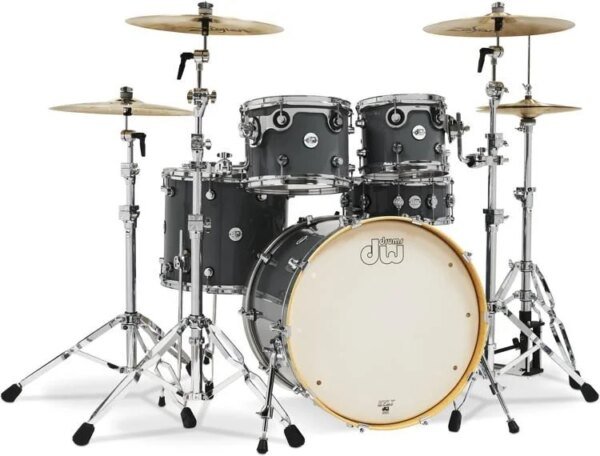 DW Design 5 Piece Drum Set, Steel Gray