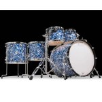 products dw design 6 piece drum set with hardware without throne blue lightning limited edition a165519