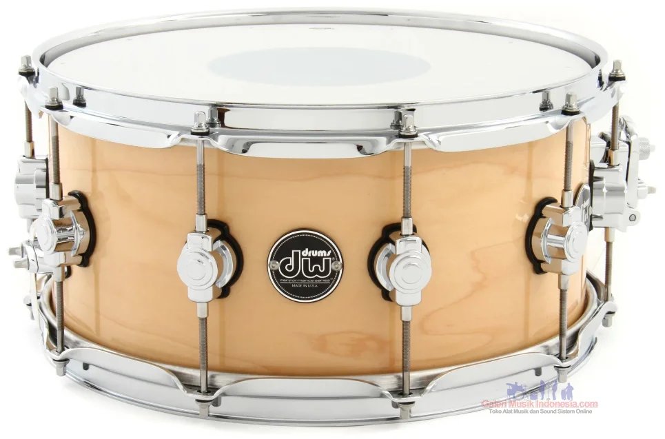 DW DRPL6514SSNA NAT Performance Series Snare Drum, Natural Lacquer