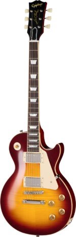 Epiphone 1959 Les Paul Standard Reissue Electric Guitar with Case, Deep Cherry Sunburst