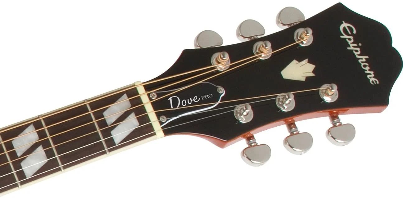 products epiphone dove studio solid top fishman sonitone acoustic electric guitar vintage brown sunburst a152991