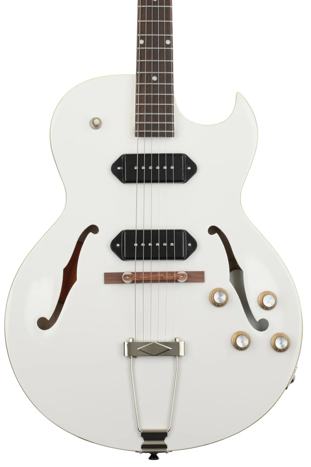 Epiphone George Thorogood White Fang ES 125 TDC Hollowbody, Bone White