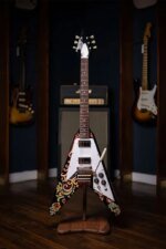 Epiphone Jimi Hendrix "Love Drops" Flying V Electric Guitar, Ebony