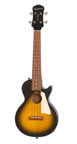 Epiphone Les Paul Acoustic Electric Ukulele Outfit Tenor Heritage Ukulele