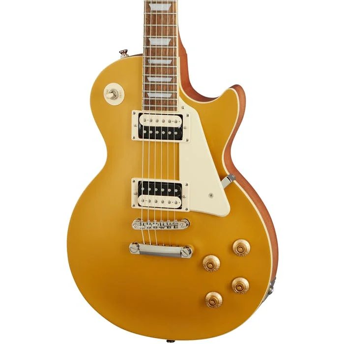 Epiphone Les Paul Classic Worn Electric Guitar, Metallic Gold 