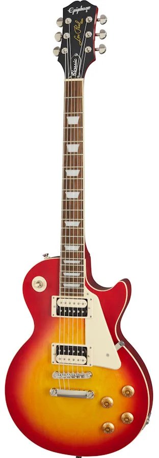 products epiphone les paul classic worn electric guitar worn heritage cherry sunburst a143577