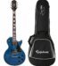 products epiphone les paul custom electric guitar with premium gig bag viper blue a156047