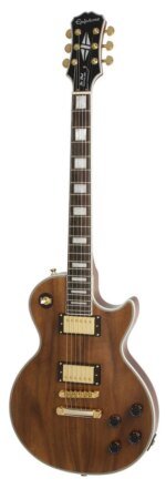Epiphone Les Paul Custom Koa Limited Edition Electric Guitar, Natural