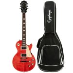 products epiphone les paul standard 60s figured fuchsia electric guitar with gig bag a152894