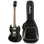 products epiphone sg standard ebony electric guitar with gig bag a155059