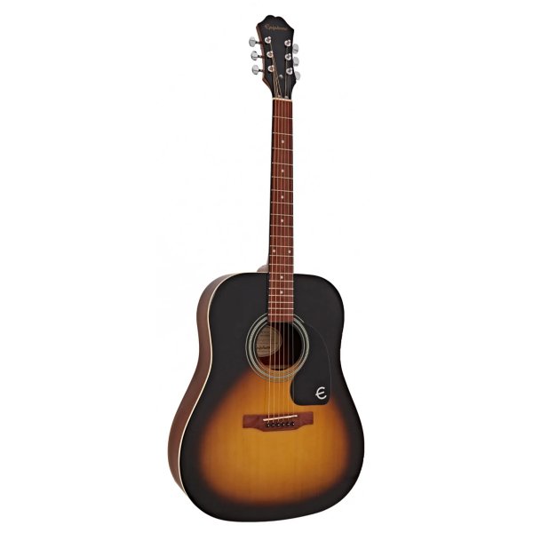Epiphone Songmaker DR100 Square Shoulder Dreadnought Acoustic Guitar, Vintage Sunburst