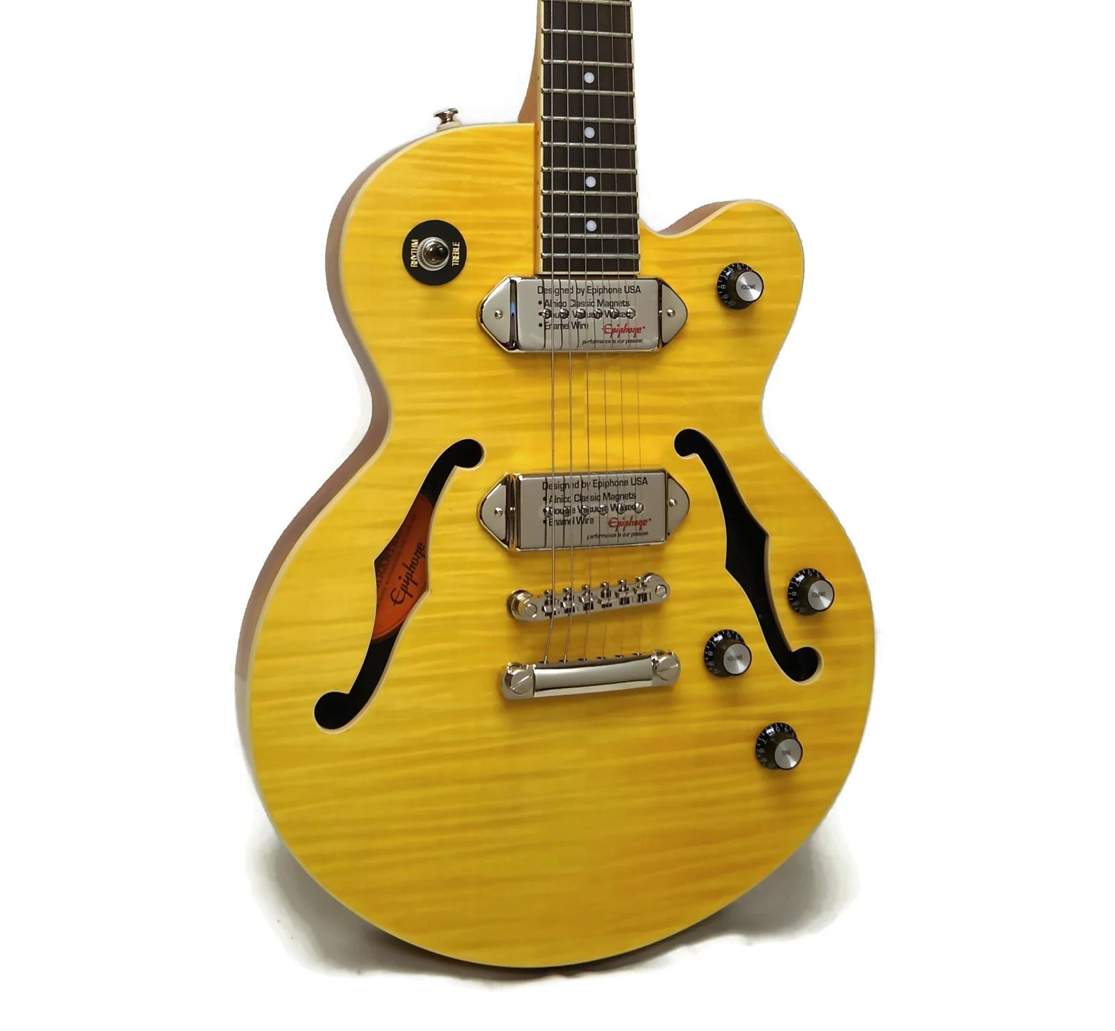 Epiphone Wildkat Hollowbody Electric Guitar, Antique Natural