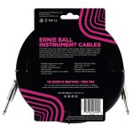 Ernie Ball 10' Straight to Straight Instrument Cable, Black