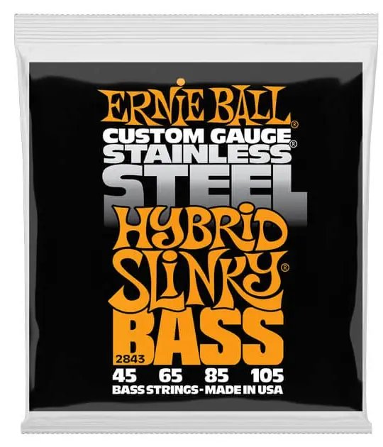 Ernie Ball 2843 Hybrid Slinky Stainless Steel Electric Bass Guitar Strings