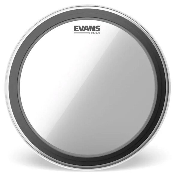 Evans BD16EMAD Clear 16 inch Externally Basshead