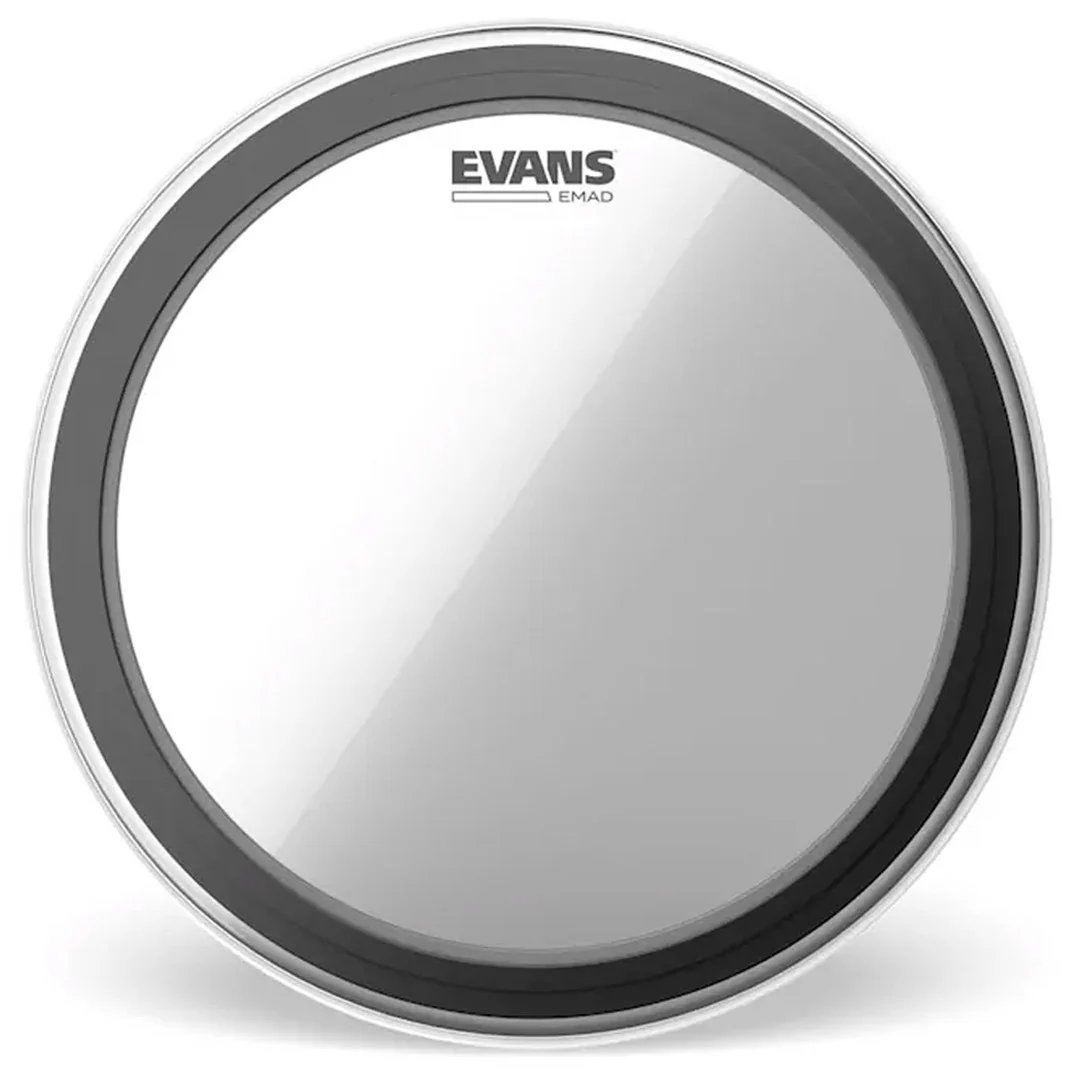 Evans BD18EMAD Clear 18 inch Externally Basshead