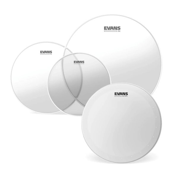 products evans g2 epp g2hdd r clear drum heads pack with 14 inch hd dry a158606