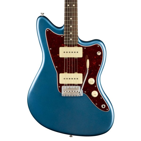 Fender American Performer Jazzmaster, Electric Guitar RW FB, Satin Lake Placid Blue