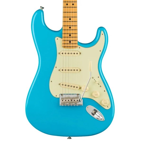 Fender American Professional II Stratocaster Electric Guitar, Maple FB, Miami Blue