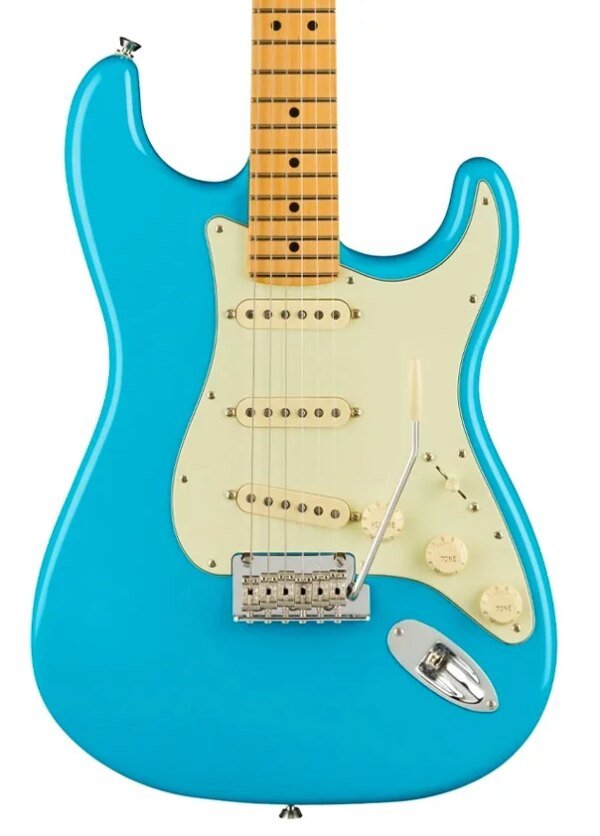 Fender American Professional II Stratocaster Electric Guitar, Maple FB, Miami Blue