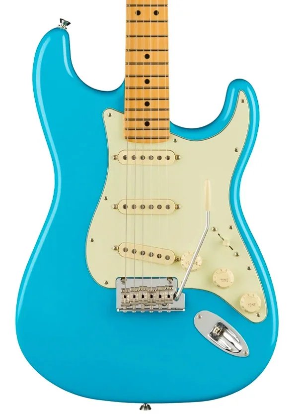 Fender American Professional II Stratocaster Electric Guitar, Maple FB, Miami Blue