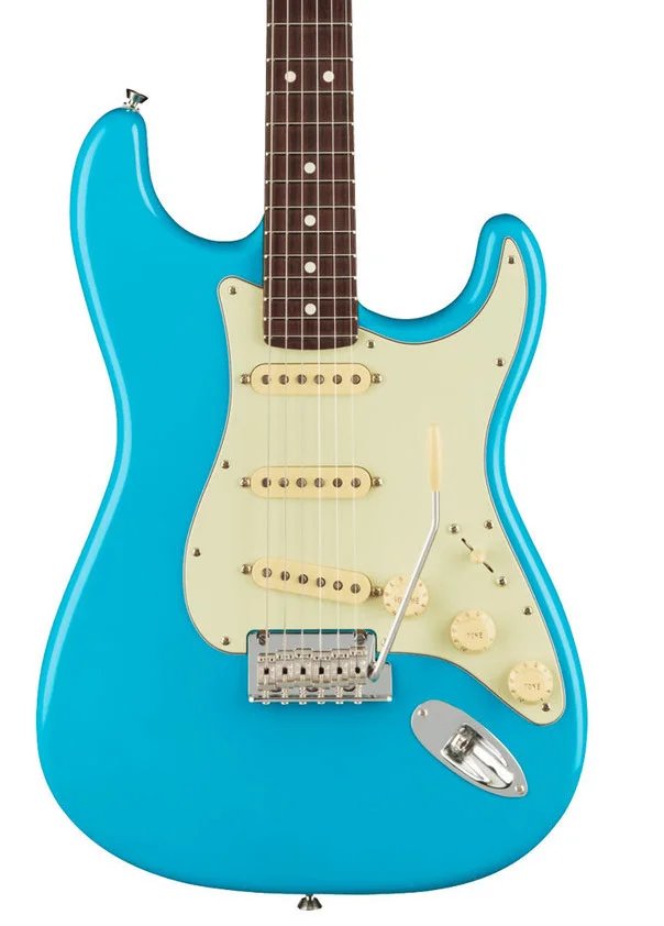 Fender American Professional II Stratocaster Electric Guitar, RW FB, Miami Blue