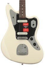 Fender American Professional Jaguar Rosewood FB, Olympic White Electric Guitar