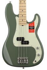 Fender American Professional Precision Bass, Antique Olive with Maple Fingerboard