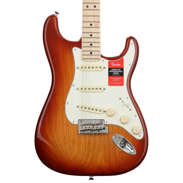 Fender American Professional Stratocaster with Maple Fingerboard, Sienna Sunburst