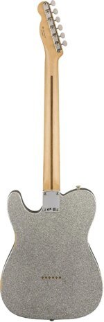 Fender Brad Paisley Road Worn Telecaster Maple FB, Silver Sparkle Electric Guitar