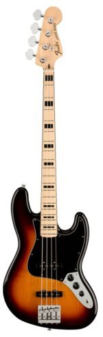 Fender Geddy Lee Jazz Bass Guitar, Maple FB, 3 Tone Sunburst